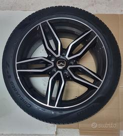 CERCHI IN LEGA GMP FASTEN NERI DIAMANTATI + GOMME