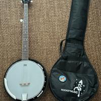 Banjo 5 corde con custodia