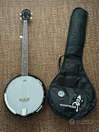 Banjo 5 corde con custodia