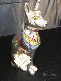 Statua Gatto Egizio Bastet in Lamina d'Argento 925