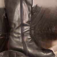 stivali pelle nera donna numero 38