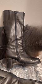 stivali pelle nera donna numero 38