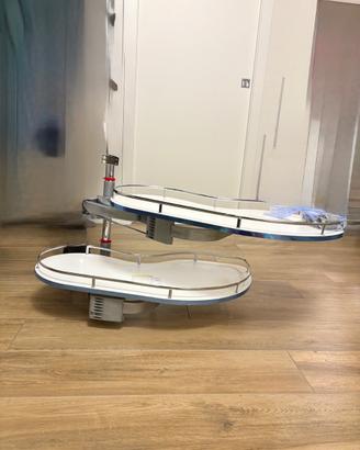 Meccanismo le mans estraibile per cucina