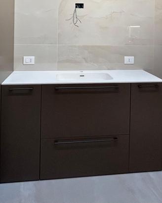SOLO Top vasca integrata in corian 1552x12x505 mm