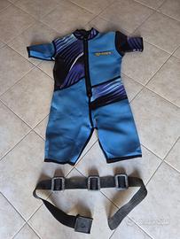 Muta Shorty MARES Taglia 5 (L)  Cintura Piombi Sub