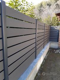 Recinzione Vedo Non Vedo WPC Alluminio