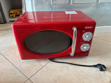 Forno Microonde SOGO Vintage Rosso 20L