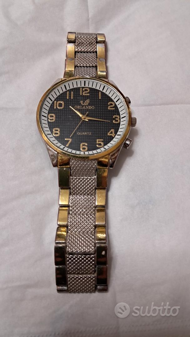 MUNIN Orologio Da Uomo Oro - Cronografo Al Quarzo Con 3 Subsfere E Data, Cassa 42,5mm, Cinturino In Acciaio Inox. Regalo Con Strumento Per Regolazione Maglie. - 6