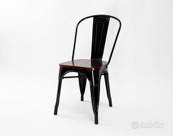 Sedia Industrial Style - Nera
