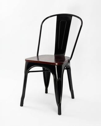 Sedia Industrial Style - Nera