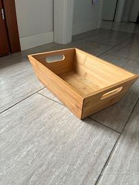 3 Cassette Multiuso in Bambù