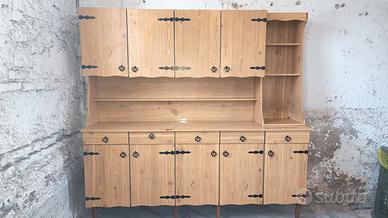credenza rustica più tavolo 