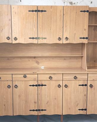 credenza rustica più tavolo 