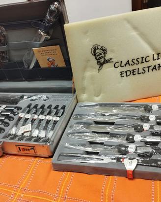 Set coltelli classic line edelstahl mai usato.