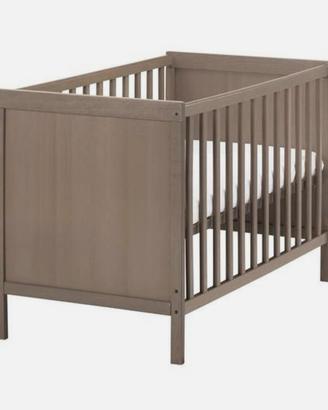 Lettino Sundvik Ikea l + spondina + materasso