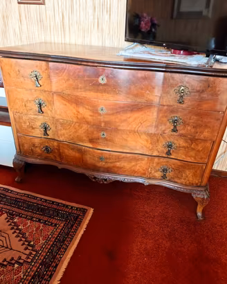 Cassettiera Chippendale anni 50 