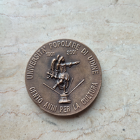 Medaglia rara centenario università Udine