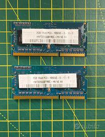 SODIMM HYNIX 4GB 2X2GB DDR 3 10600S