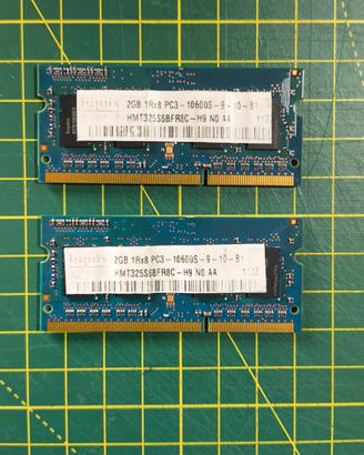 SODIMM HYNIX 4GB 2X2GB DDR 3 10600S
