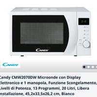 Forno a microonde candy