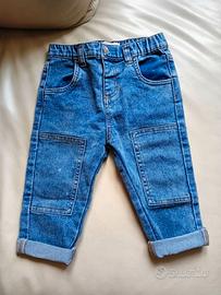 Jeans Bimbo Sinsay Baby con Toppe 24-36 mesi