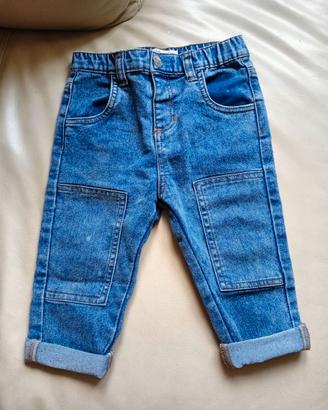 Jeans Bimbo Sinsay Baby con Toppe 24-36 mesi