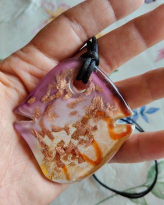 collana  simil vetro di murano