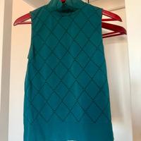 Top Lupetto Golden Lady - Ottanio/Petrolio