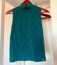 Top Lupetto Golden Lady - Ottanio/Petrolio