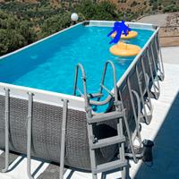 Piscina Bestway Power steell 488x244 h 122 rattan
