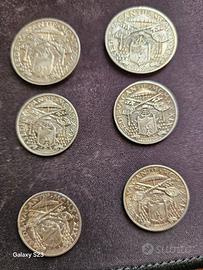 monete in Argento da 5 e 10 Lire Vaticano