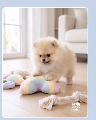 Cucciolo Spitz nano tedesco arancio chiaro - dolci