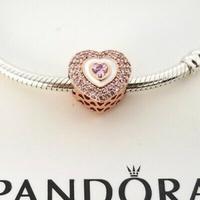 PANDORA Charm Cuore nel Cuore 788097NPR Originale