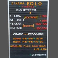 listino prezzi Cinema Anni 70/80 Vintage