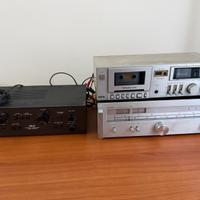 Registratore a cassette, sintonizzatore radio,