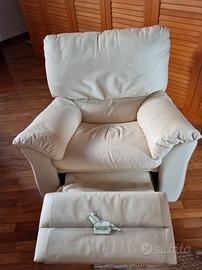 Poltrona in pelle.NATUZZI reclinabile