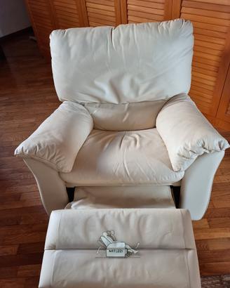 Poltrona in pelle.NATUZZI reclinabile