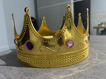 Corona re regina costume Halloween carnevale