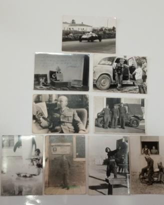 l'-9 foto d'epoca originali militari e auto an 50