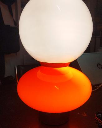 lampada anni 70 in vetro 