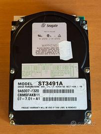 Hard Disk Vintage Seagate ST3491A 428MB IDE PATA