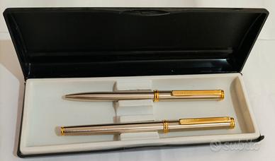 Set Penna e Stilografica Senator Oro Argento