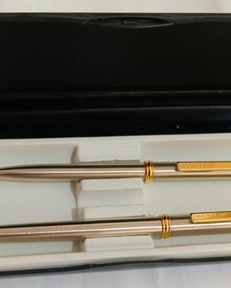 Set Penna e Stilografica Senator Oro Argento