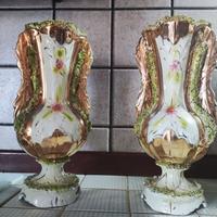 Ceramica anni 50. 2 portafiori, 1 sparecchiatavola