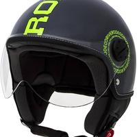 Casco moto Jet Rodeo Drive Nero e Giallo fluo