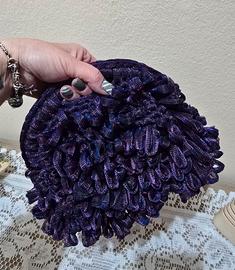 Clunch bag riccia in tulle 