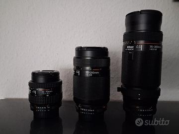 FX NIKON NIKKOR AF ZOOM 35-70 70-210 75-300