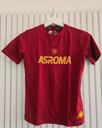 T-shirt ufficiale AS Roma New Balance bambino 