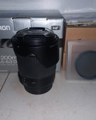 Obiettivo Tamron EF-S 18 200 stab + filtri UV