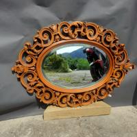 Specchio anni 60 legno intagliato